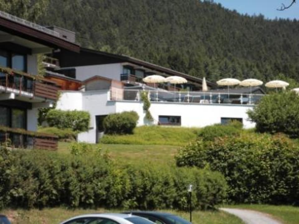 Außenblick auf Restaurant Hotel Sonnenhof