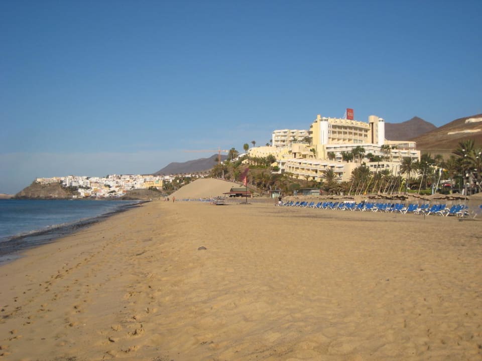 Sicht vom Strand Hotel Riu Palace Jandia