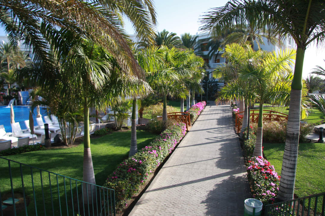Der stets gepflegte Garten Hotel Riu Palace Maspalomas Adults Only