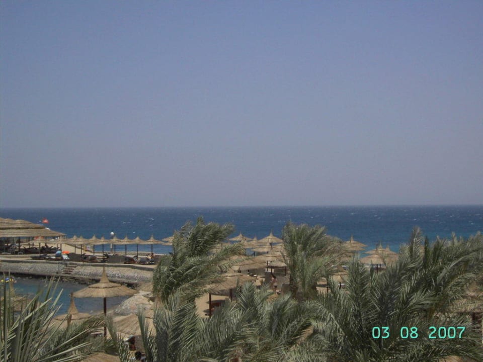 Blick von der Frühstücksterrasse Beach Albatros Resort