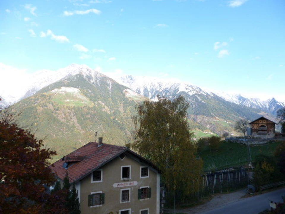 Blick vom Balkon Pension Hahnenkamm