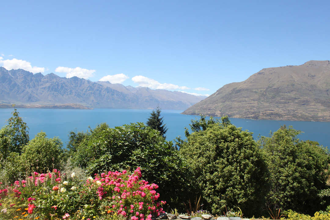 Ausblick vom Balkon Hotel Aspen on Queenstown