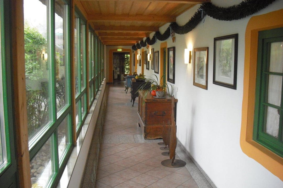 Auf dem Weg zur Rezeption Hotel Haslinger Hof