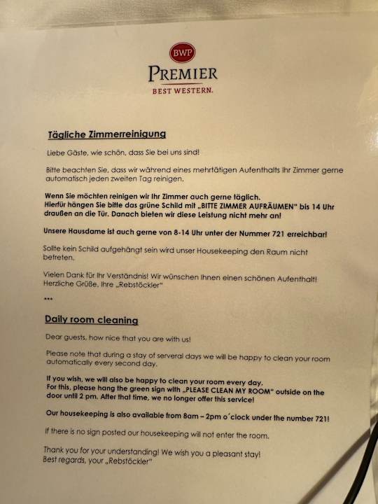 Sonstiges Best Western Hotel Rebstock