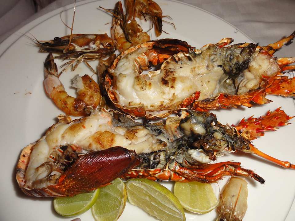 Gambas bis zum Abwinken Hotel Scorpio Villas