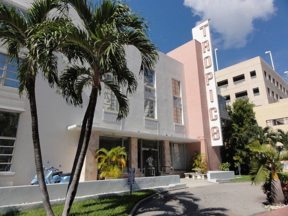 Blick von der Collins Avenue Tropics Hotel Miami Beach