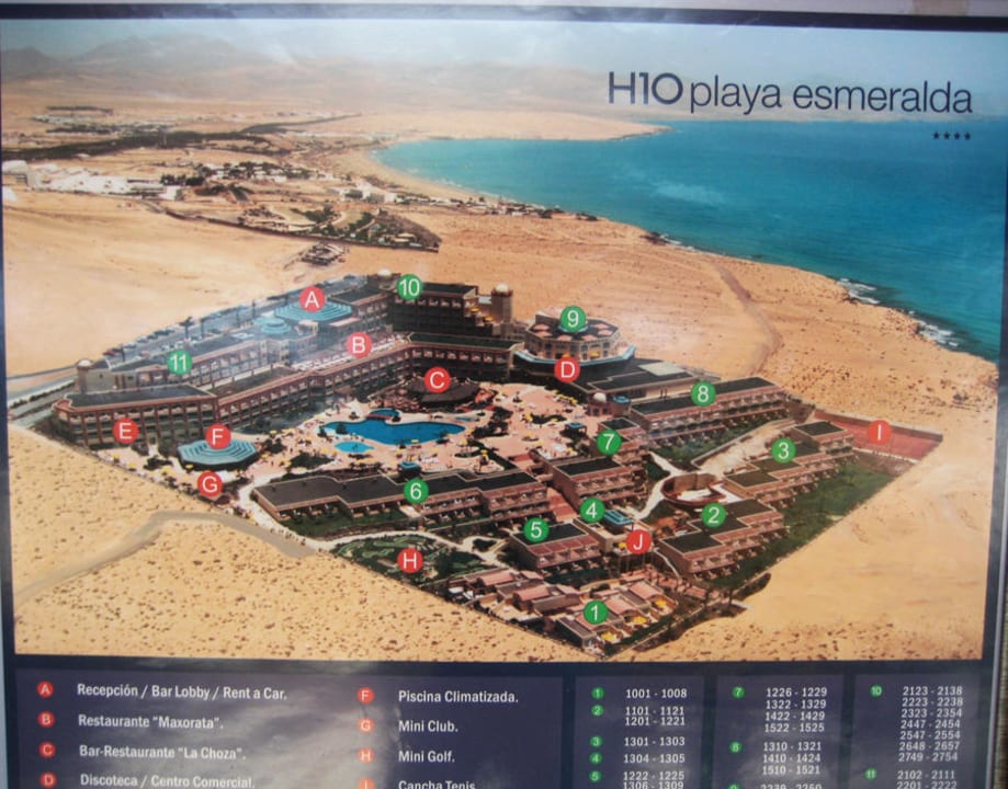 Anlagenübersicht H10 Playa Esmeralda - Adults only