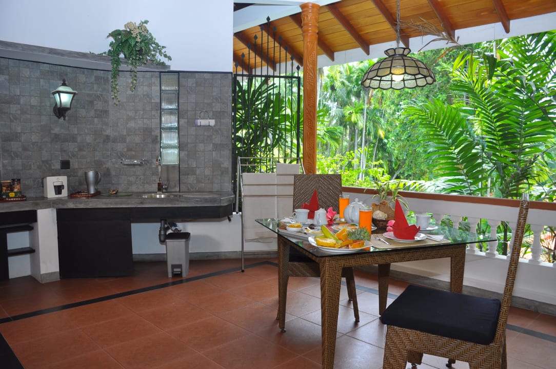 Breakfast Terrace Loft 6 Ayubowan Swiss Lanka Bungalow Resort