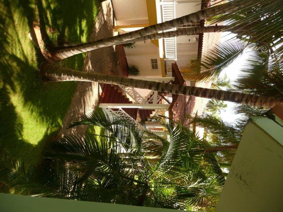 Blick auf unser Zimmer Wyndham Alltra Samana