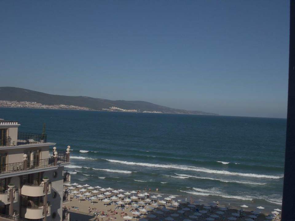 Ausblick vom Balkon  Burgas Beach Hotel