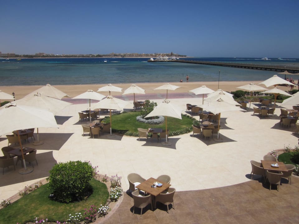 Terrasse für die Mahlzeiten Cleopatra Luxury Beach Resort Makadi Bay - Adults only