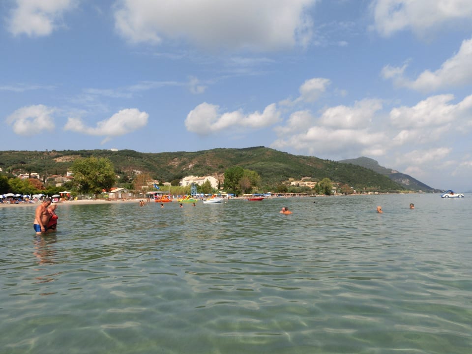 Blick vom Wasser Richtung Norden Hotel Albatros