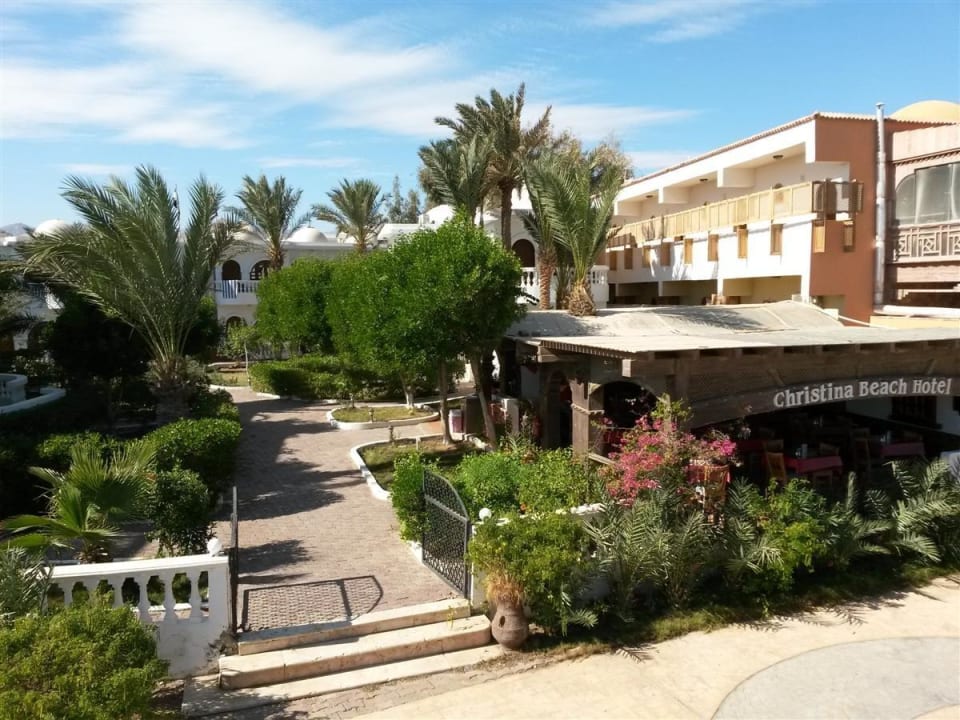 Ansicht von der Uferpromenade Hotel Christina Beach Palace