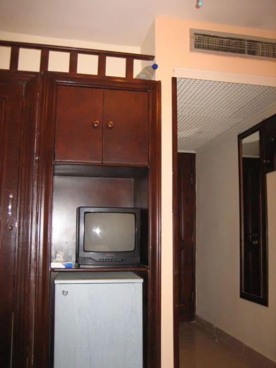 Blick vom Bett im Einzelzimmer Villa Palmyra