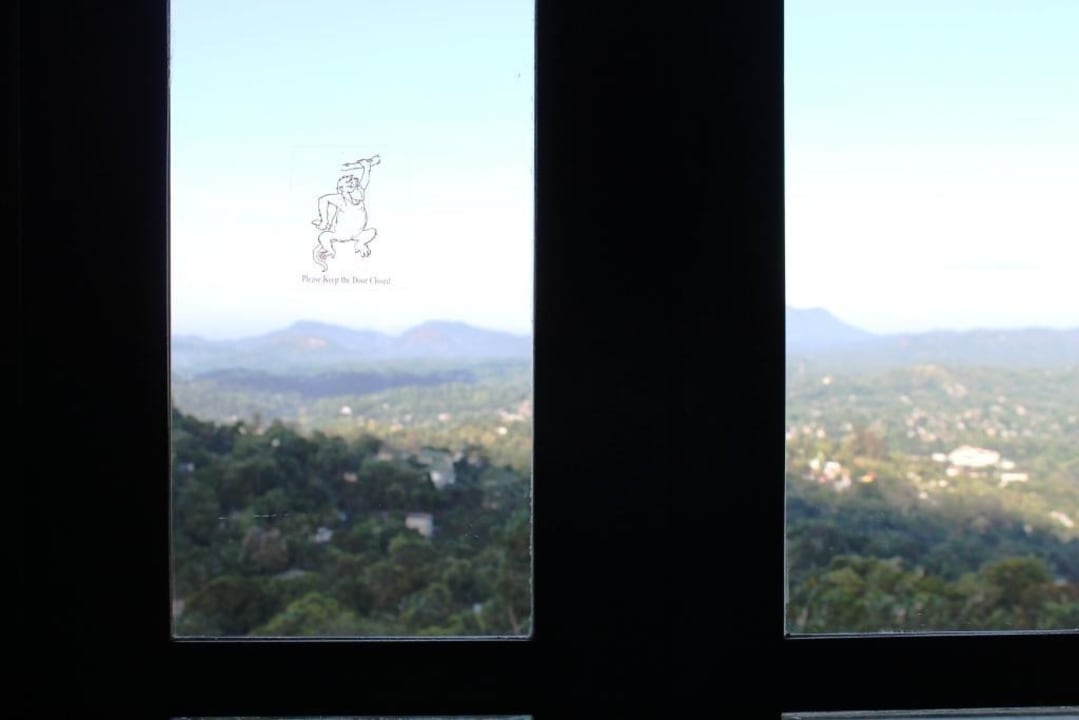 Blick aus der Balkontür am Morgen Hotel Amaya Hills