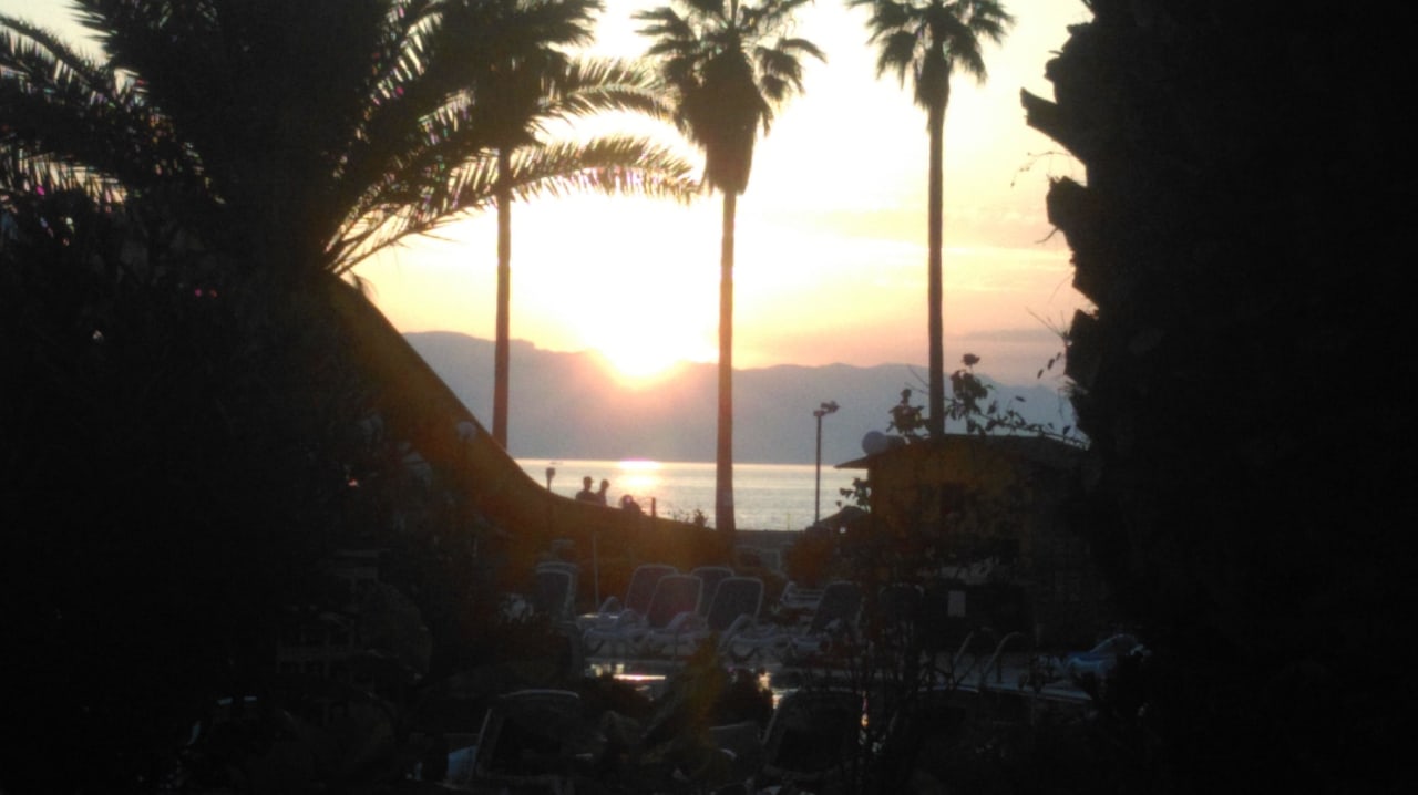 Sonnenuntergang am Hotel Ephesia Holiday Beach Club