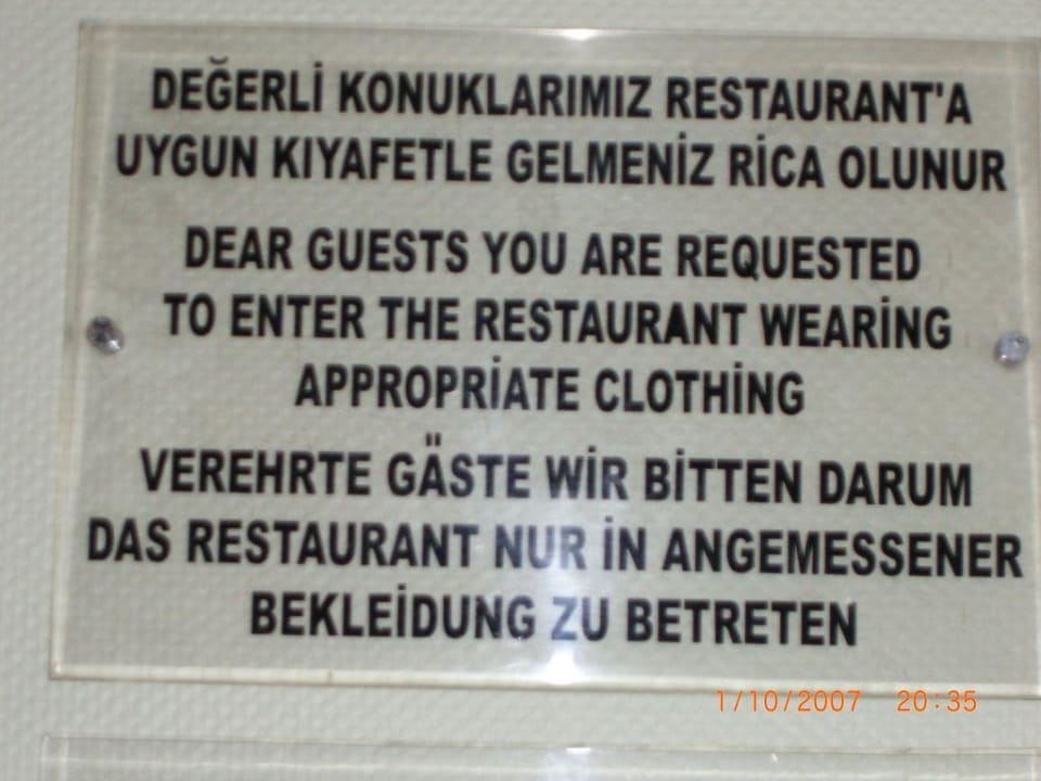 Oft unbeachteter Hinweis Side Star Elegance