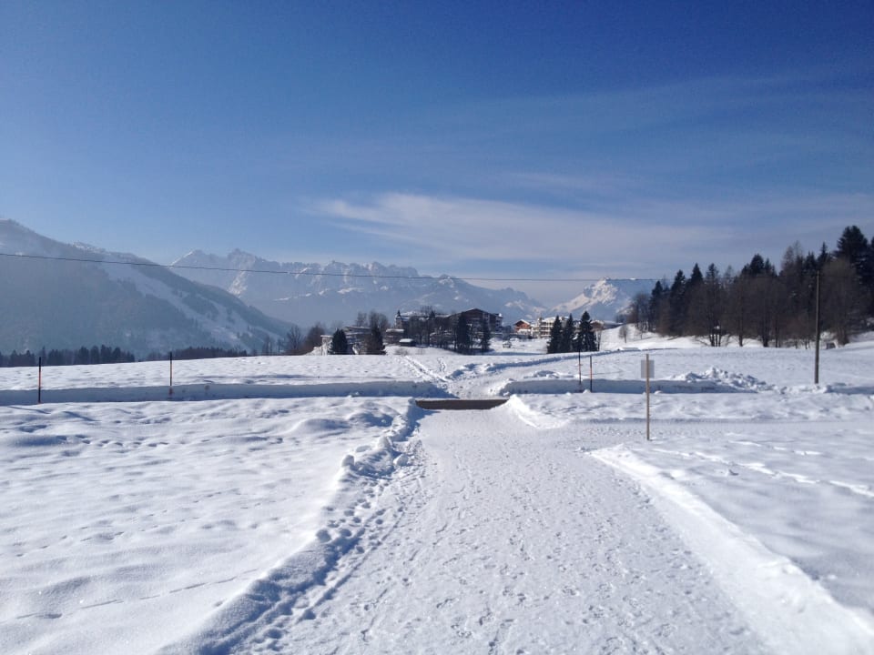 Hotel auf Anhöhe vor Kaisergebirge Wohlfühlresort Peternhof