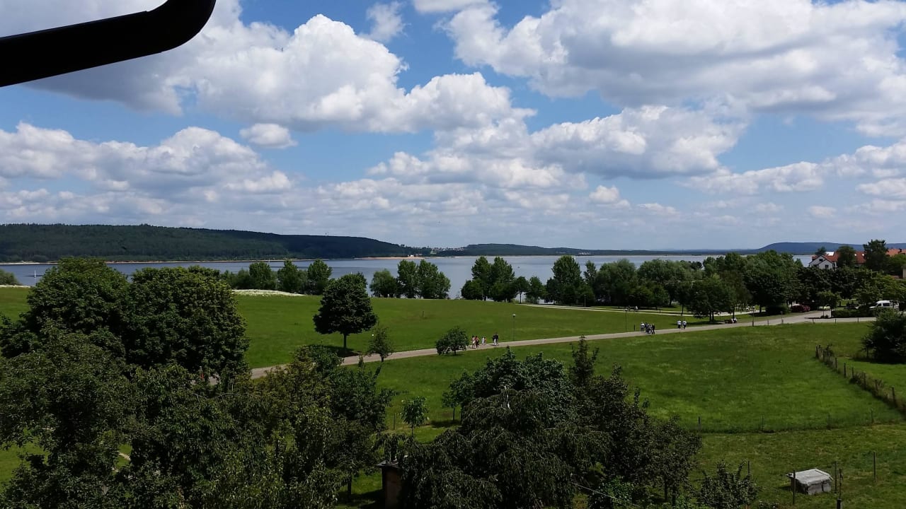 Blick vom Balkon von Nr. 7 Pension Seerose