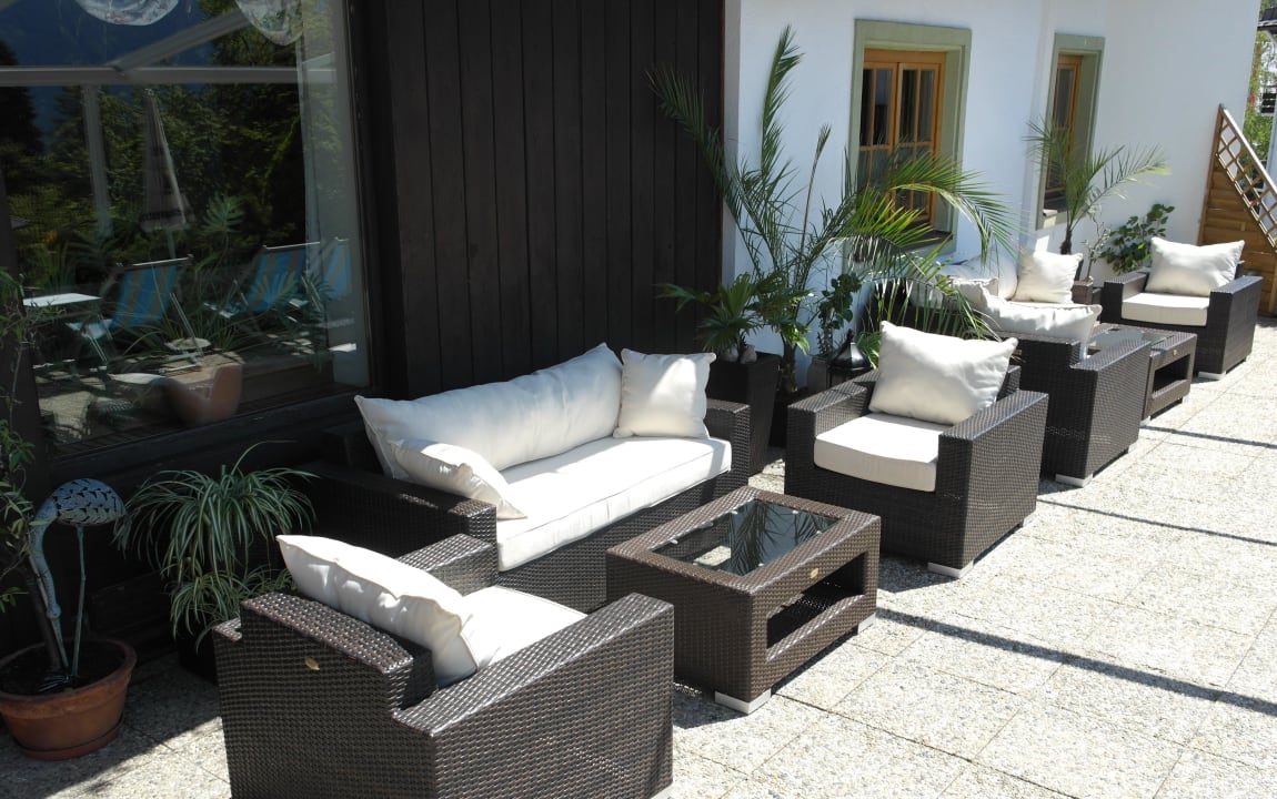 Habhof's Sommerlounge auf der Terrasse Hotel Habhof Garni