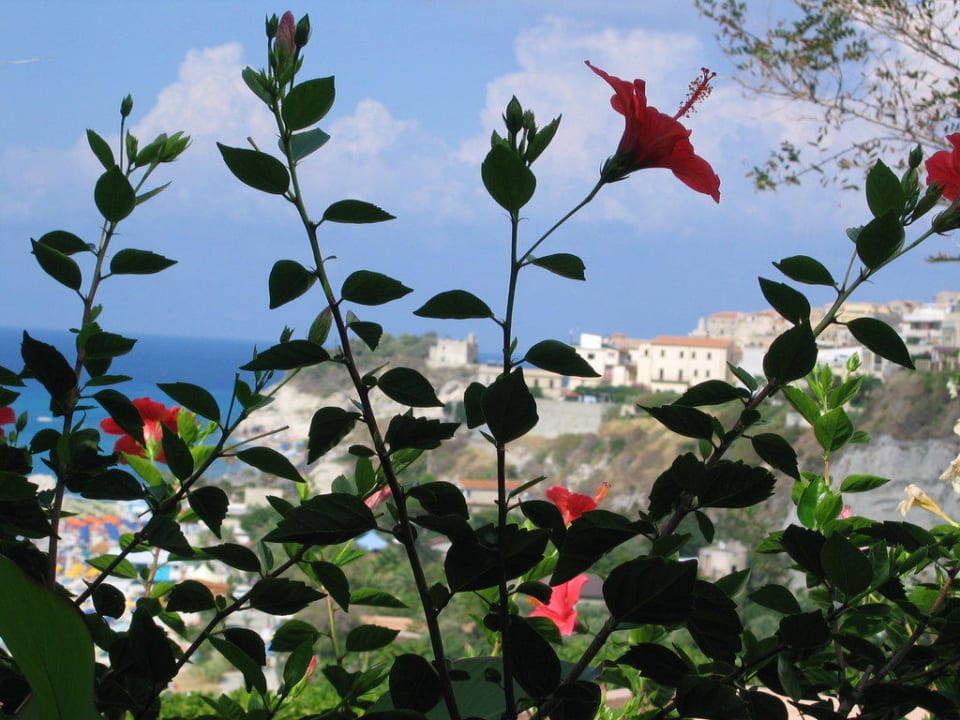 Ausblick vom Strandaufzug oben auf den Ort Aldiana Club Rocca Nettuno Calabria