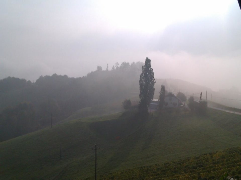 Blick vom Balkon Hotel Tschermonegg