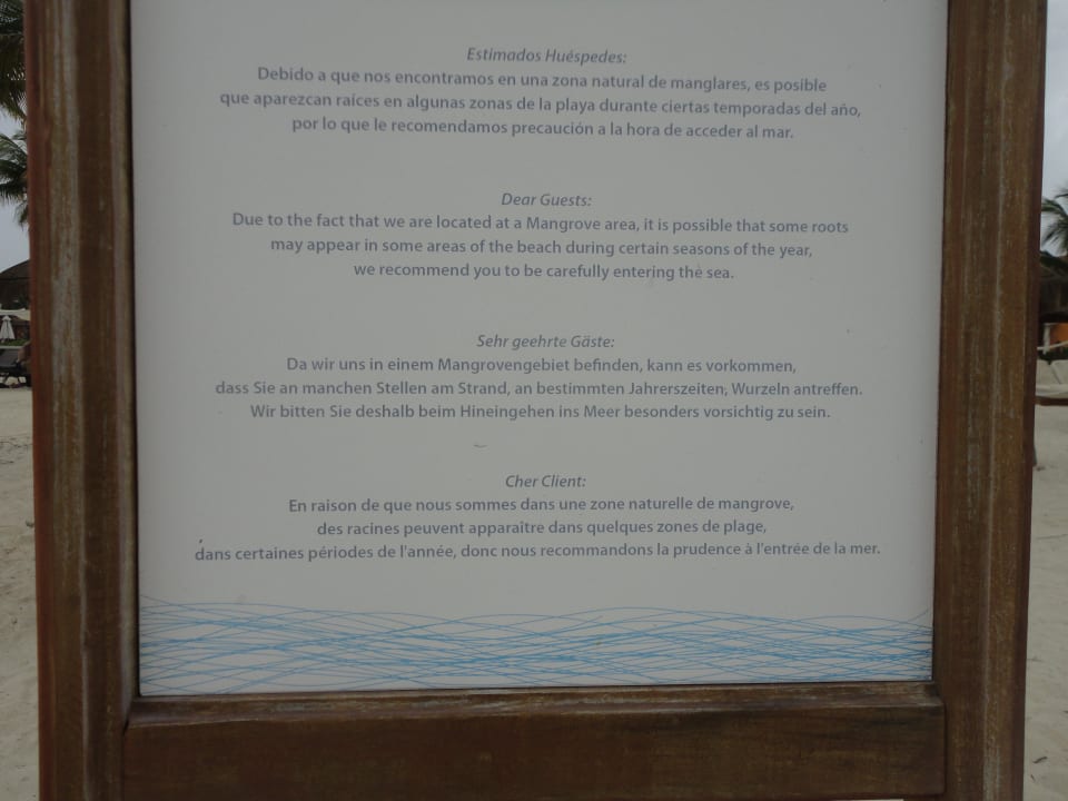 Hinweis auf Mangrovengebiet H10 Ocean Maya Royale - Adults only