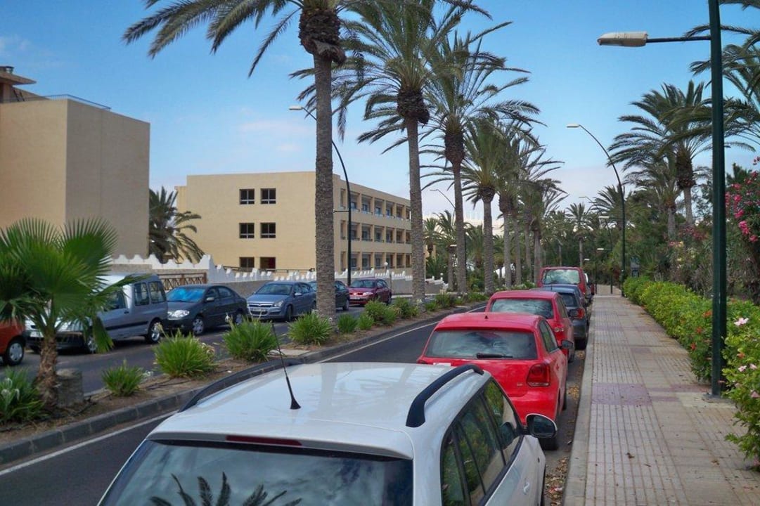 Straße runter vor unserem Hotel SBH Costa Calma Beach Resort