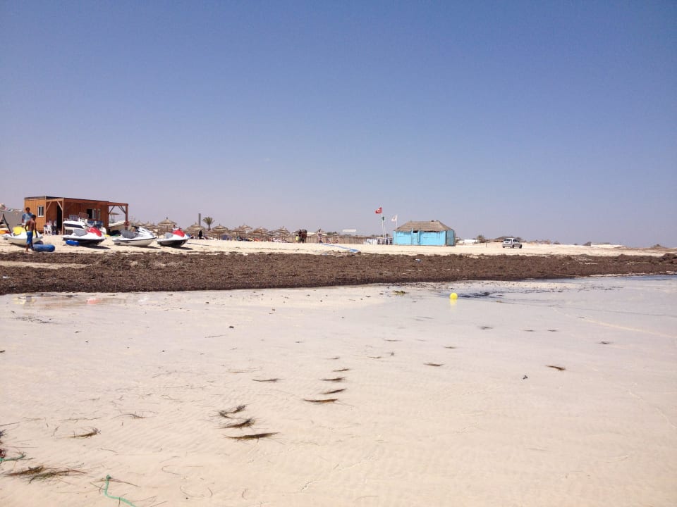 Strand voller alte Algen, kein Zugang zum Meer Sidi Mansour Resort & Spa