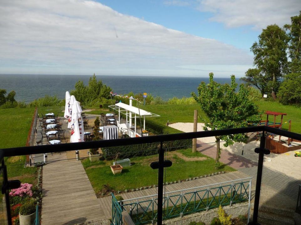 Widok z balkonu Hotel Faleza