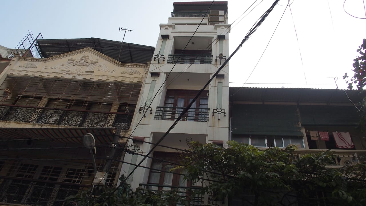 Blick von der Straße Hanoi 3B Hotel