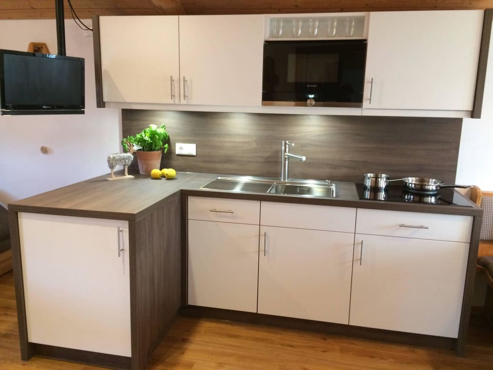 Küche im Ferienhaus Schifterhof Ruhpolding