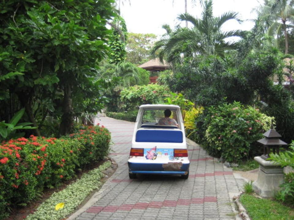 Es gab sogar die Hoteltaxis The Fair House Beach Resort