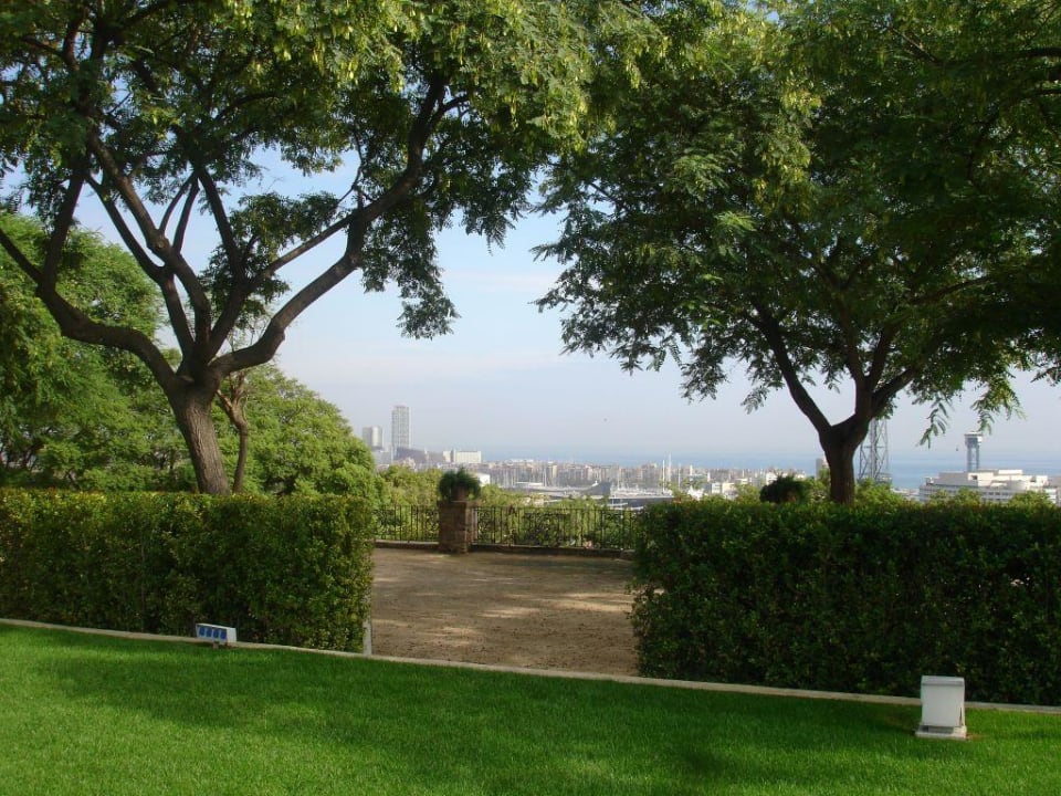 Blick über den Garten Hotel Miramar Barcelona