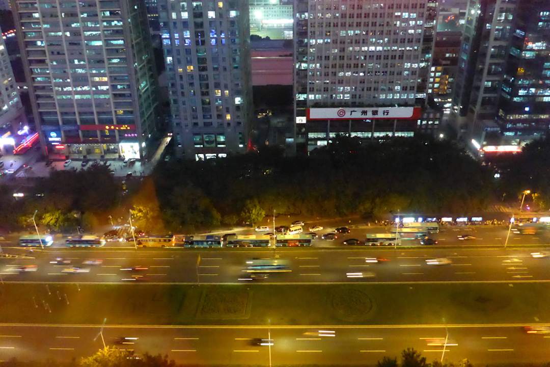 Zimmerausblick Hotel The Langham Shenzhen