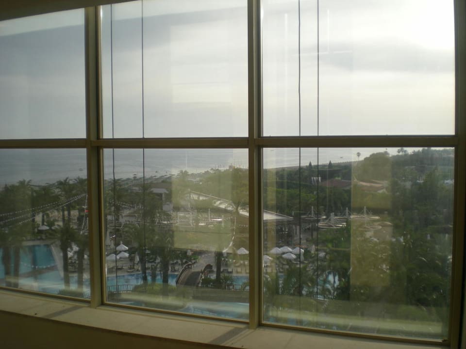 Der Ausblick von einem der vielen Panoramaaufzüge Sunis Kumköy Beach Resort Hotel & Spa