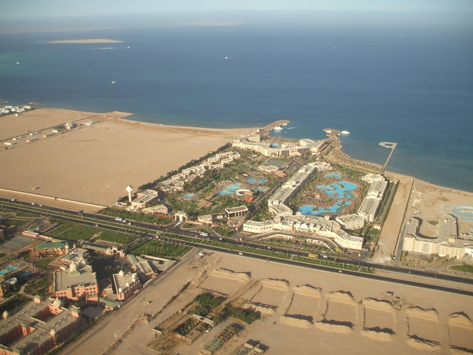 Der Anflug auf Hurghada Beach Albatros Resort
