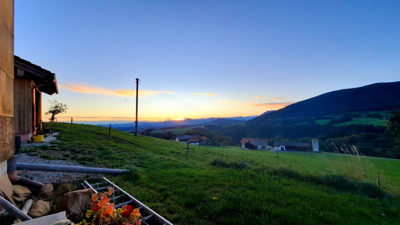 Ausblick Rupertiblick Bauernhof Reiter in Gierstling
