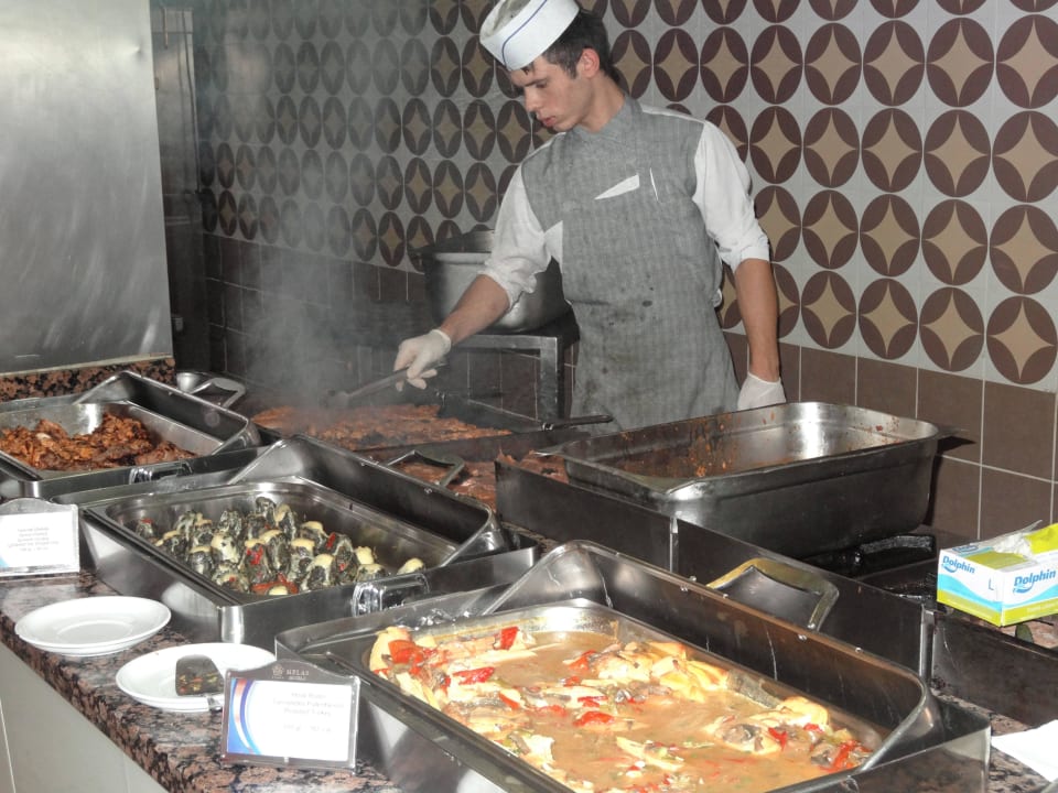 Direkte Zubereitung der Speisen Melas Resort Hotel