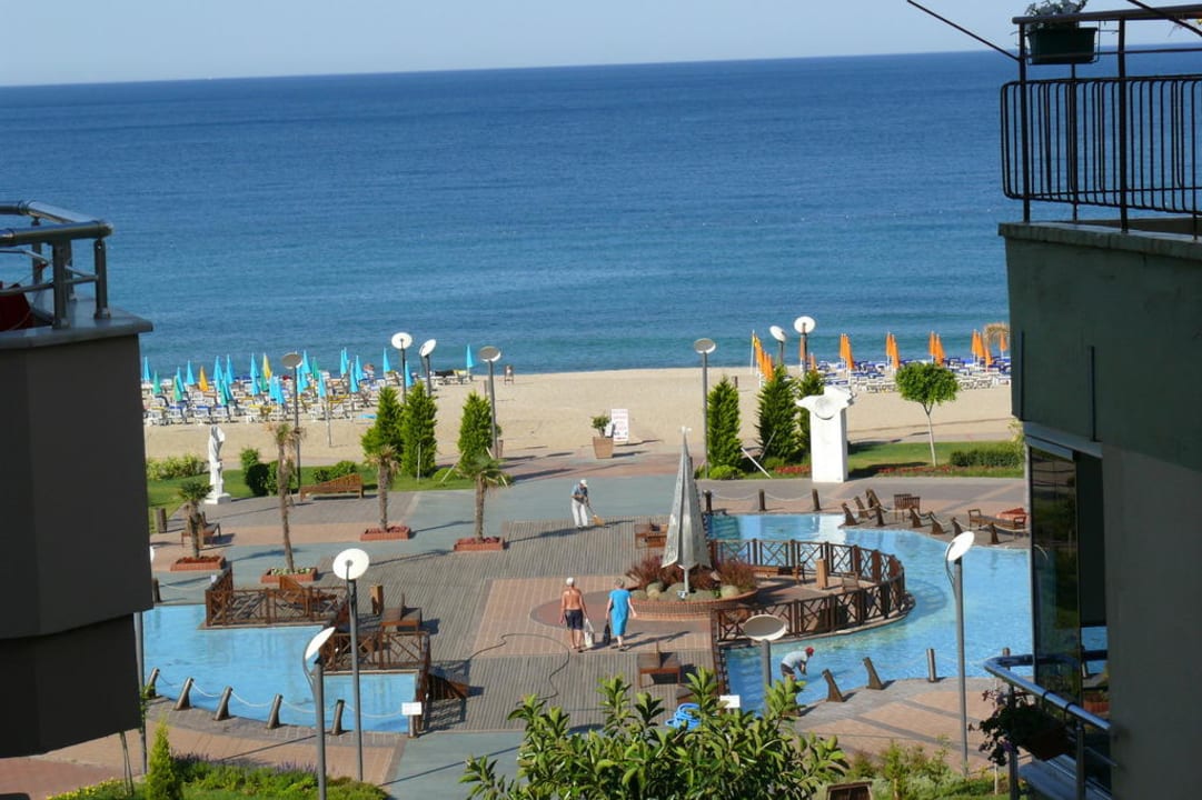 Plaża -widok z pokoju Hotel Kahya