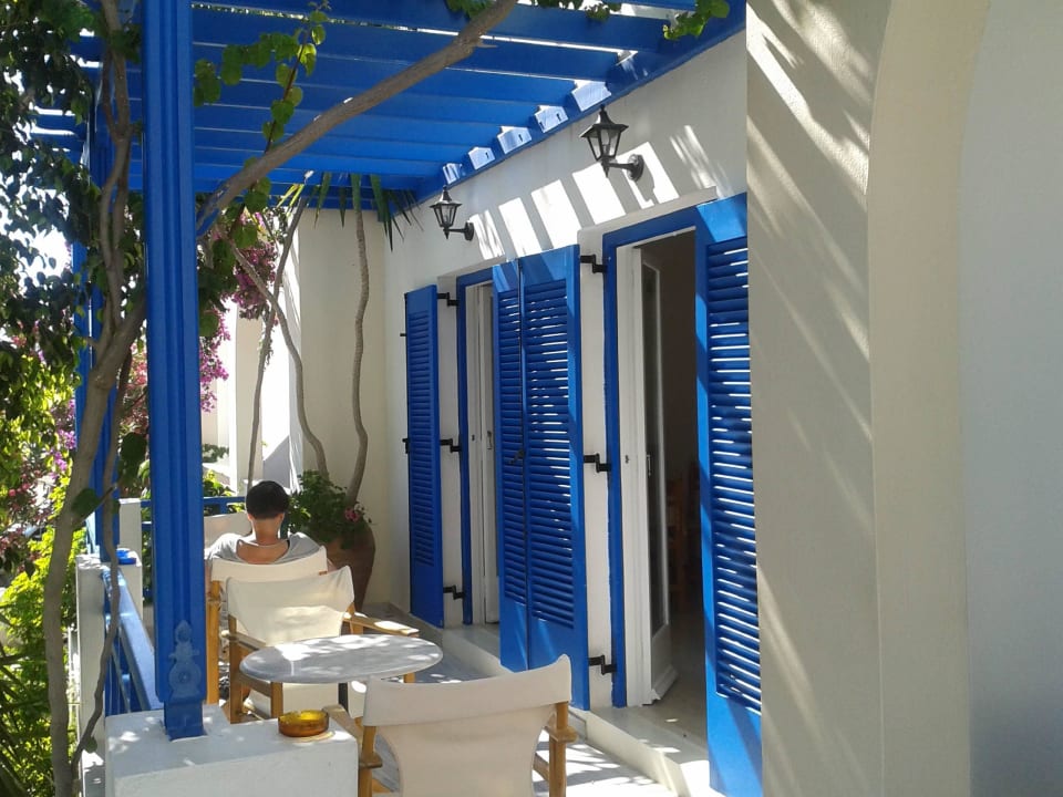 Außensitzplat Hotel Karidis