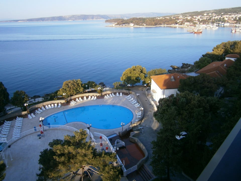 Poolanlage Hotel Razica/Blick zur Altstadt  Drazica Resort - Hotel Drazica