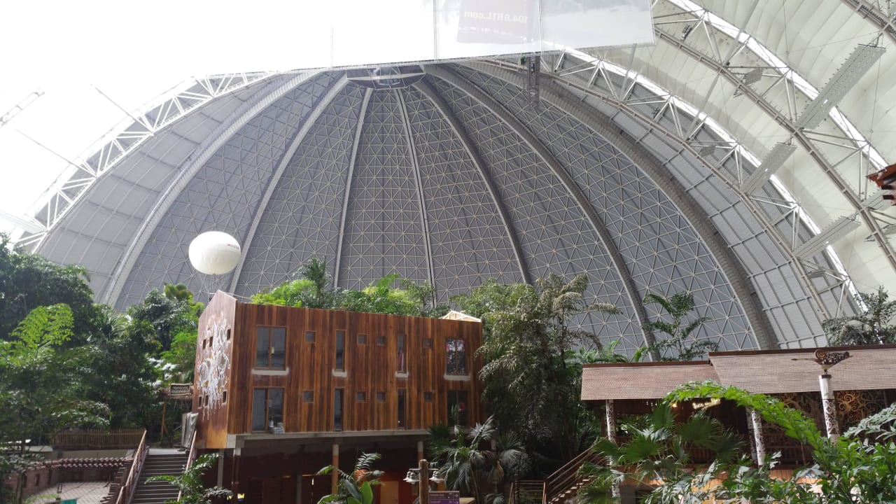 Neue Zimmer Blick von der Bora Bora Lounge Tropical Islands Resort