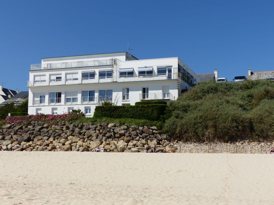 Ansicht vom Strand Hotel Au Roi Gradlon