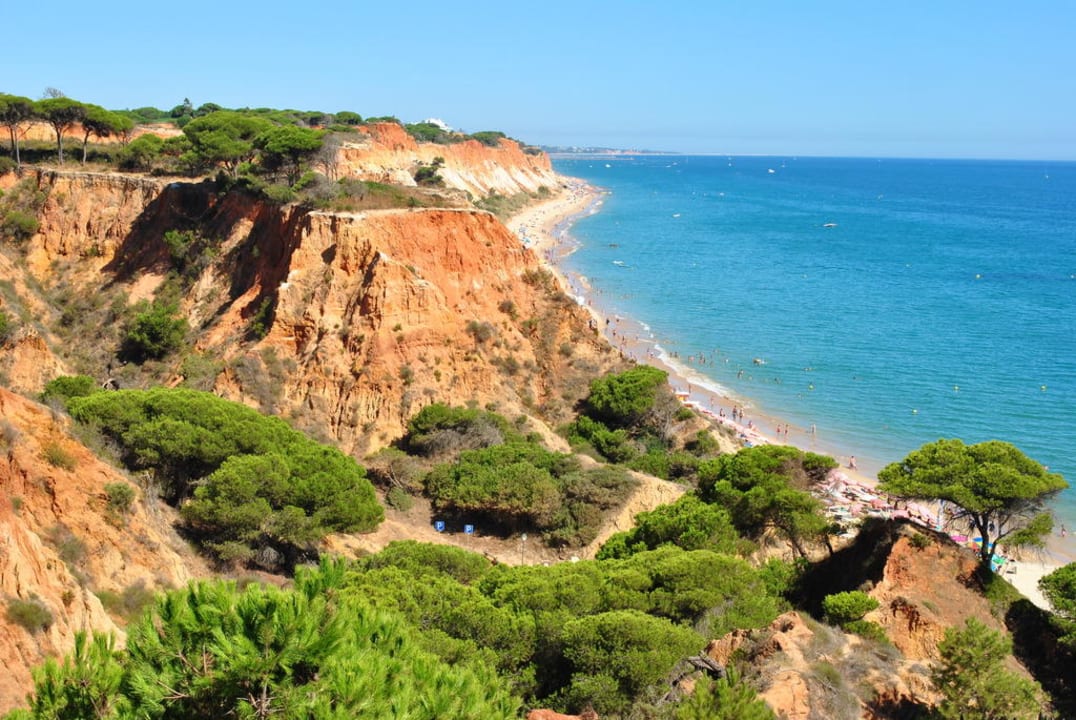 Orangerote Klippen PortoBay Falésia