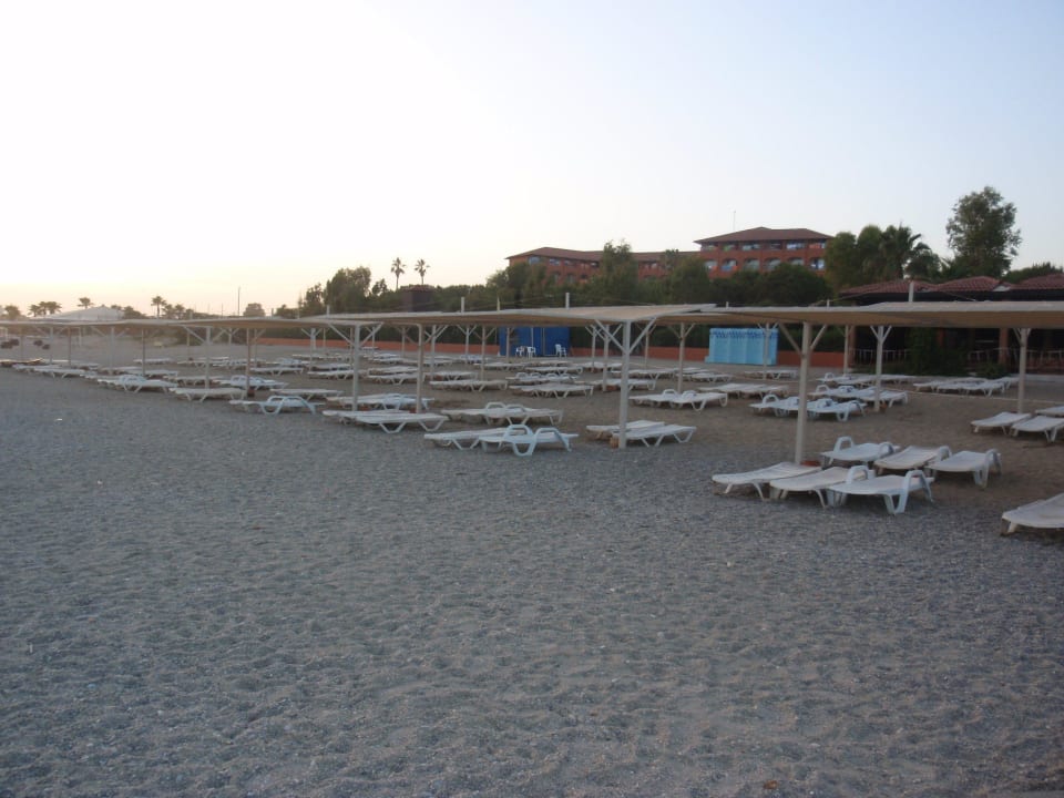 Hotelstrand rechts vom Weg Club Turtas Beach Hotel