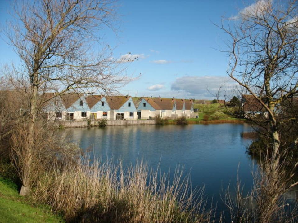 Häuser am großen Weiher Center Parcs Park Zandvoort