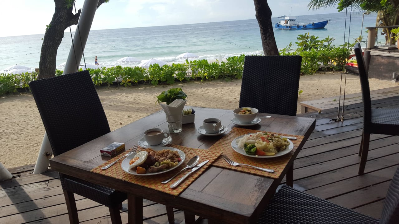 Ausblick beim Frühstück Sai Kaew Beach Resort