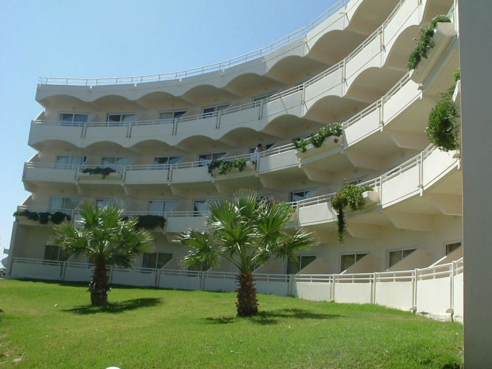 Zimmer mit Blick auf Kläranlage Hotel Kalithea Mare Palace