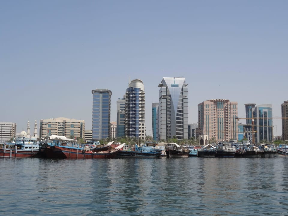 Blick vom Creek. das Linke Golden Sands Hotel Creek